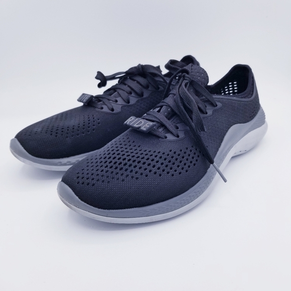 Crocs Literide 360 Pacer Women's size 10 Black Gray Casual Shoes 206705 - Picture 7 of 16